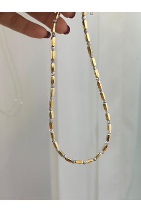 گردنبند استیل ( فولاد ) طلائی استیل (فولاد) Nera Accessories - کد 861882656