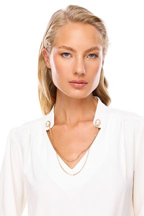 بلوز نباتی زنانه ساده Ekol - کد 861886186