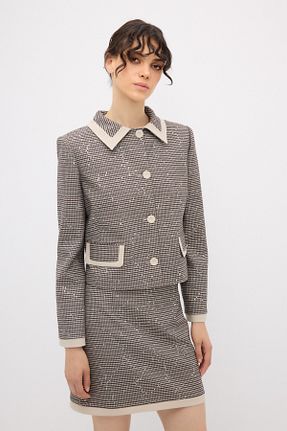 کت طوسی زنانه Fitted adL - کد 861892159