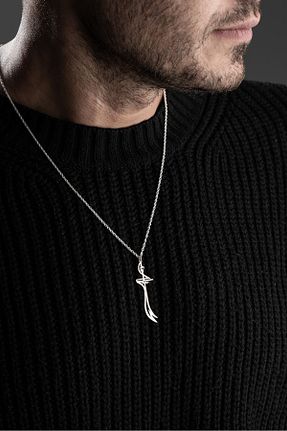 گردنبند نقره مردانه 925 عیار Vetro Silver - کد 805038235