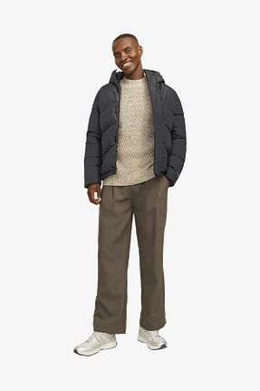 کاپشن اسپرت طوسی مردانه رگولار Jack & Jones - کد 861879018