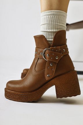 بوت / نیم بوت مشکی زنانه چرم مصنوعی Limoya - کد 861880509