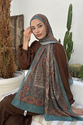 شال سبز زنانه lamelif.com - کد 861894398
