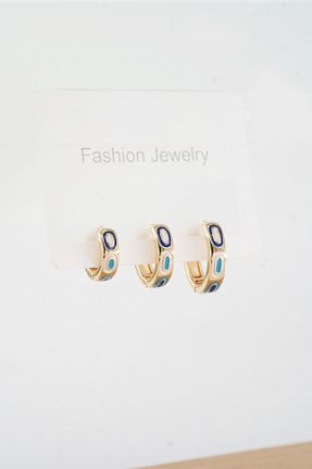 گوشواره استیل (فولاد) طلائی زنانه استیل (فولاد) By Zeyna Aksesuar - کد 755667959