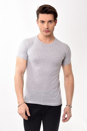 تیشرت طوسی مردانه اسلیم فیت Belifanti Collection - کد 208574050