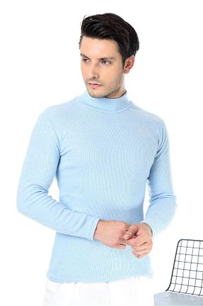 پلیور آبی مردانه ساده Belifanti Collection - کد 347588551