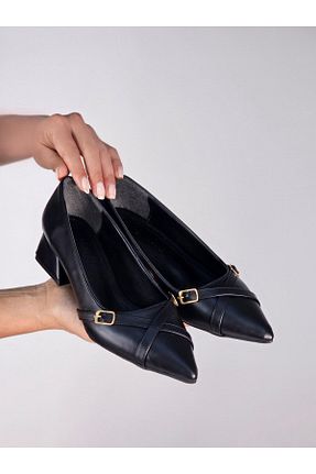 کفش مجلسی مشکی زنانه چرم مصنوعی MAST SHOES - کد 861921996