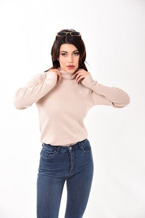 پلیور بژ زنانه ساده Belifanti Collection - کد 154865570