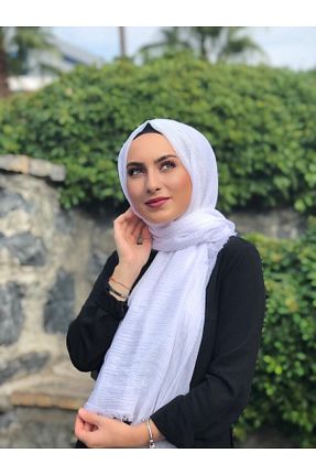 شال سفید زنانه پنبه ای Belifanti Collection - کد 92673158