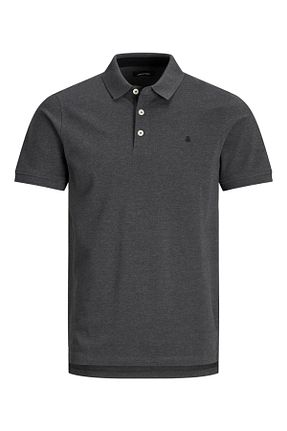 پولوشرت طوسی مردانه پنبه ای Jack & Jones - کد 270750670