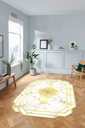 فرش طلائی زیره ضد لغزش Napoli Home - کد 861933394