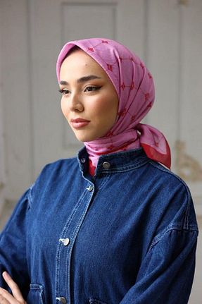 روسری صورتی 90 x 90 Silk Home - کد 839901955