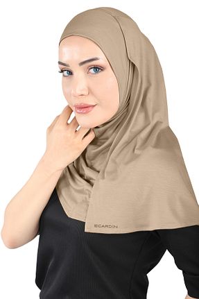روسری قهوه ای Ecardin - کد 861951245