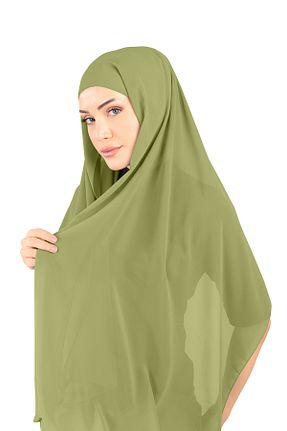 روسری سبز شیفون Ecardin - کد 861951504