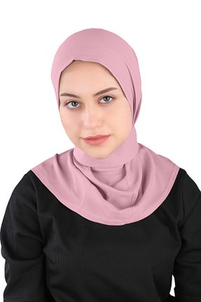روسری صورتی ساده Ecardin - کد 861951011