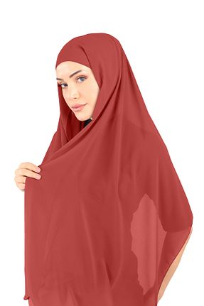 روسری صورتی شیفون Ecardin - کد 861951234