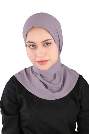 روسری بنفش ساده Ecardin - کد 861951055