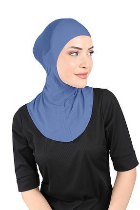 کلاه شنای حجاب سرمه ای زنانه Ecardin - کد 861951221