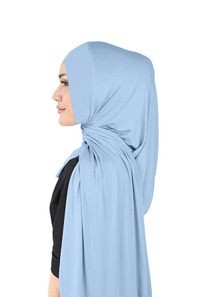 روسری آبی پلی استر Ecardin - کد 861951307