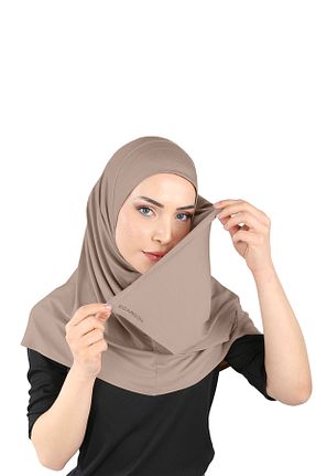روسری قهوه ای Ecardin - کد 861951247