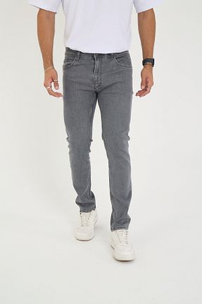 شلوار جین طوسی مردانه رگولار ENZİM JEANS - کد 861948547
