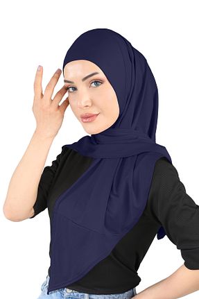 روسری سرمه ای Ecardin - کد 861950993