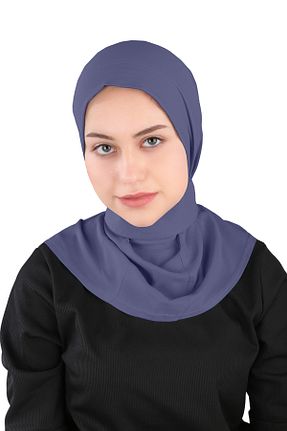 روسری سرمه ای ساده Ecardin - کد 861951102