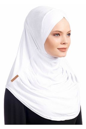روسری سفید پنبه ای Ecardin - کد 861951090