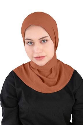 روسری نارنجی ساده Ecardin - کد 861951225