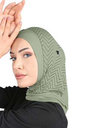 کلاه شنای حجاب خاکی زنانه Ecardin - کد 870669265