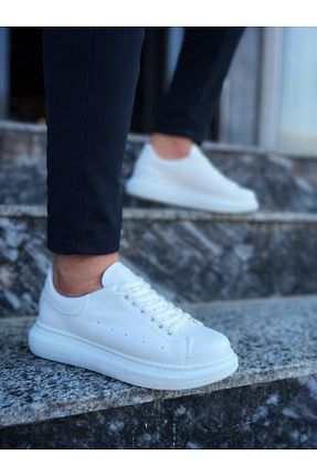 کفش کژوال سفید مردانه چرم مصنوعی BESS SHOES - کد 861948600
