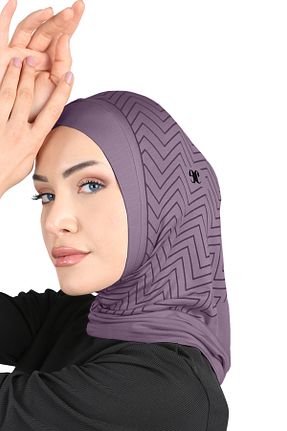 کلاه شنای حجاب بنفش زنانه Ecardin - کد 870669263