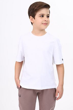 تیشرت سفید بچه گانه یقه دوچرخه Toontoy - کد 849031181