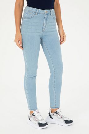 شلوار جین آبی زنانه پاچه ساده U.S. Polo Assn. - کد 846539082