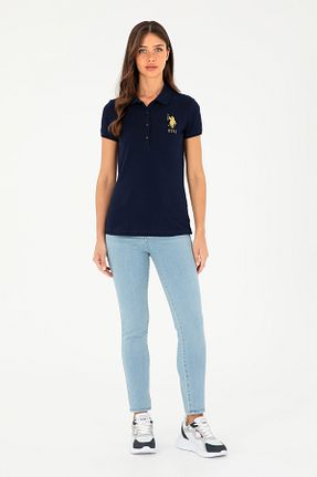 شلوار جین آبی زنانه پاچه ساده U.S. Polo Assn. - کد 846539082