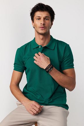 پولوشرت سبز مردانه %100 پنبه Tudors - کد 806269142