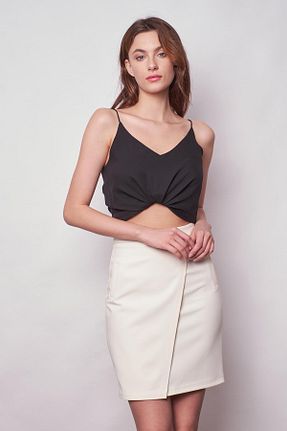 دامن بژ زنانه پنبه ای Jument - کد 820893108