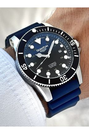 ساعت مچی سرمه ای مردانه 44 میلی متر Quantum - کد 861981125
