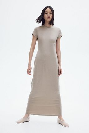 لباس بژ زنانه بافت H&M - کد 861970713