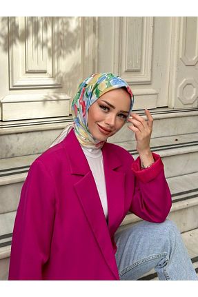 روسری صورتی پنبه ای İpekhan - کد 768097826