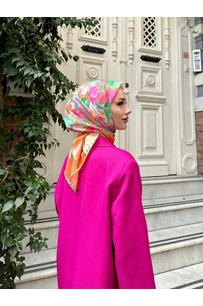 روسری نارنجی پنبه ای İpekhan - کد 768010170
