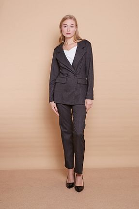 کت طوسی زنانه رگولار Jument - کد 408639883