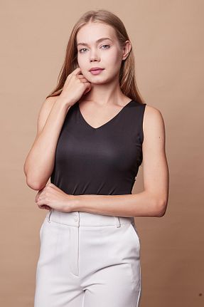 بادی مشکی زنانه یقه هفت Jument - کد 5042794