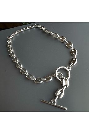 گردنبند استیل ( فولاد ) طلائی زنانه استیل ضد زنگ neslyaccessories - کد 839232186