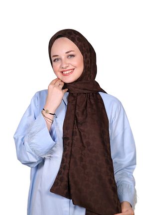 شال قهوه ای زنانه LOSYANA - کد 861987252