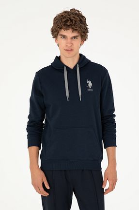 سوئیشرت سرمه ای مردانه ساده U.S. Polo Assn. - کد 852697611