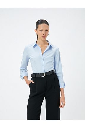پیراهن آبی زنانه اسلیم Koton - کد 834587557