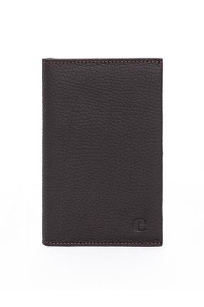 کیف پول قهوه ای مردانه چرم خالص Cacharel - کد 862022731