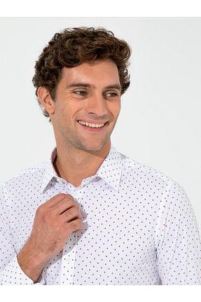 پیراهن سفید مردانه اسلیم فیت Cacharel - کد 862026130