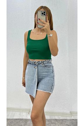 بلوز سبز زنانه رگولار İrka Moda - کد 861062265